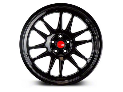 Aodhan AH07 Gloss Black Wheel; 18x8.5; 35mm Offset (24-25 Mustang EcoBoost w/o Performance Pack)