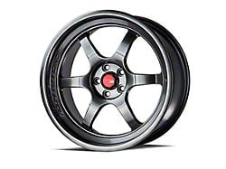 Aodhan AH08 Hyper Black Wheel; 18x8.5; 35mm Offset (24-25 Mustang EcoBoost w/o Performance Pack)
