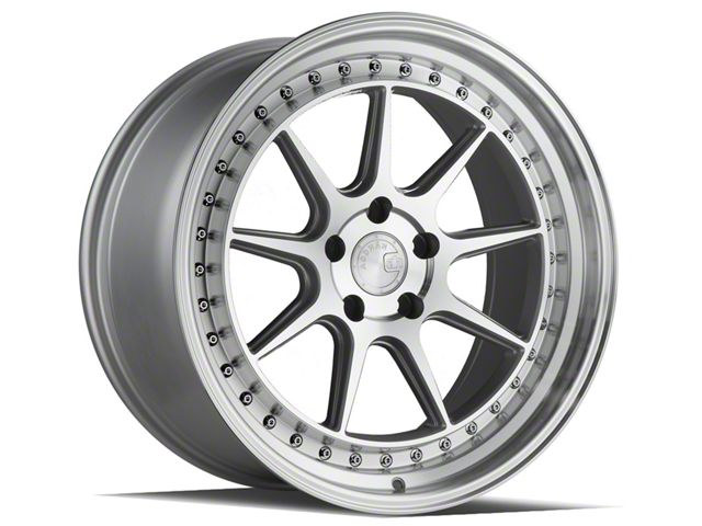 Aodhan DS-X Silver with Machine Face Wheel; 19x9.5 (2024 Mustang)