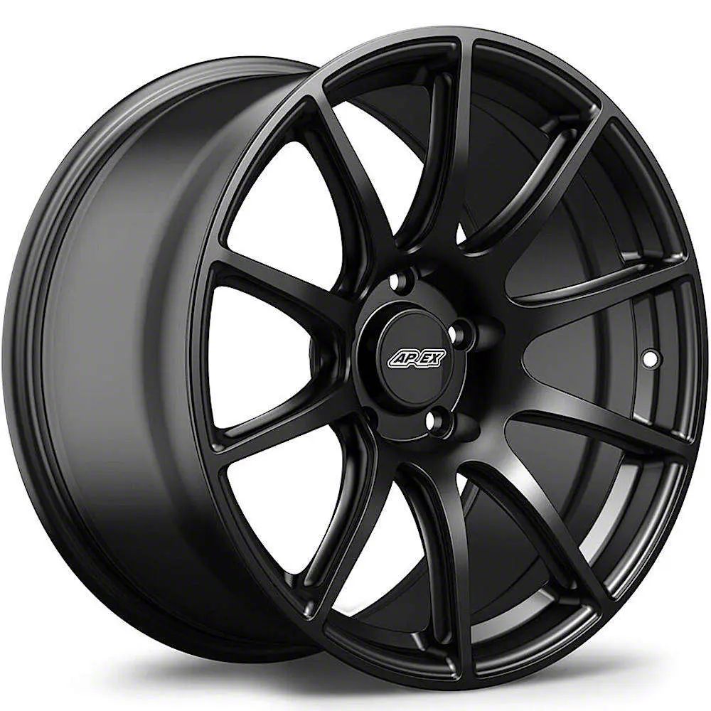APEX SM-10 Satin Black Wheel; Front Only; 19x11; 38mm Offset (06-13 Corvette C6, Excluding Base)
