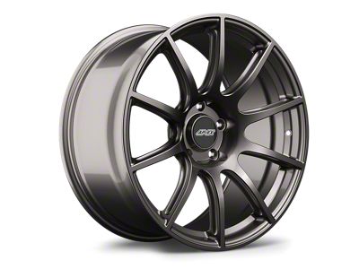 APEX SM-10 Anthracite Wheel; Rear Only; 19x12.5 (15-19 Corvette C7, Excluding Stingray)