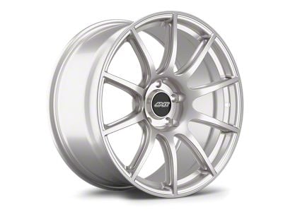 APEX SM-10 Race Silver Wheel; 19x10 (15-23 Mustang GT, EcoBoost, V6)