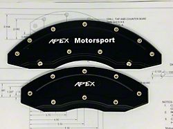 Gen III Brake Caliper Overlays; Black; Rear (06-23 Charger w/ 18+ Inch Wheels)