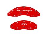 Gen III Brake Caliper Overlays; Red; Front and Rear (97-25 Corvette C5, C6, C7 & C8 w/ 18+ Inch Wheels)