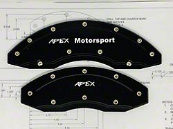 Apex Overlay Gen III Brake Caliper Overlays; Raw; Front (05-25 Mustang, Excluding GT350 & GT500)