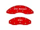 Apex Overlay Gen III Brake Caliper Overlays; Red; Front (05-24 Mustang, Excluding GT350 & GT500)