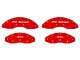 Apex Overlay Gen III Brake Caliper Overlays; Red; Front and Rear (05-14 Mustang GT w/o Performance Pack, V6)