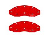 Gen III Brake Caliper Overlays; Red; Rear (05-25 Mustang, Excluding GT350 & GT500)