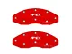Apex Overlay Gen III Brake Caliper Overlays; Red; Rear (05-24 Mustang, Excluding GT350 & GT500)