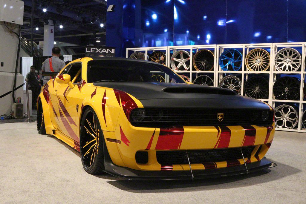 APR Performance Challenger Front Wind Splitter; Carbon Fiber