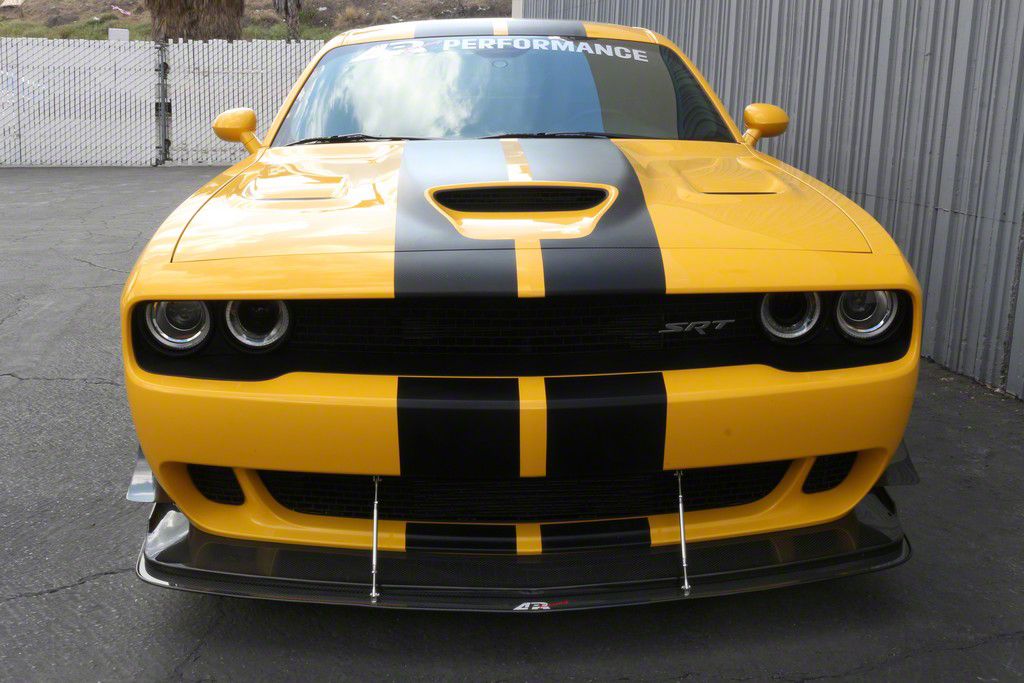 APR Performance Challenger Front Wind Splitter; Carbon Fiber CW