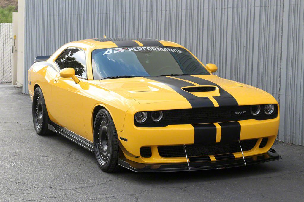 APR Performance Challenger Front Wind Splitter; Carbon Fiber CW