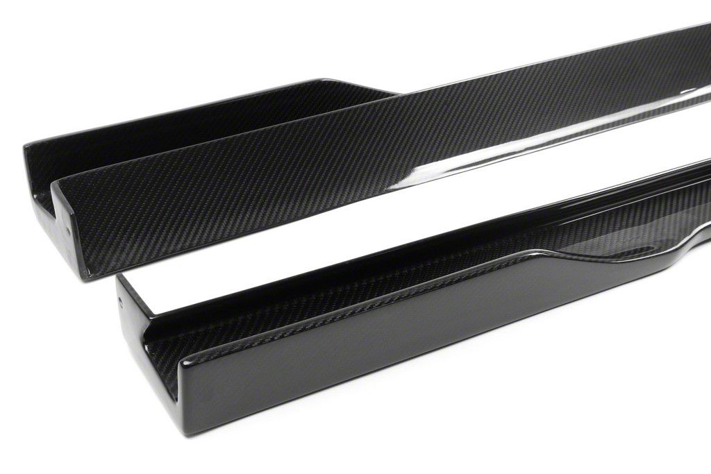 APR Performance Challenger Side Rocker Extensions; Carbon Fiber FS