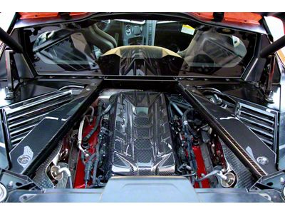 APR Performance Engine Cover Package; Carbon Fiber (20-25 Corvette C8, Excluding Z06)