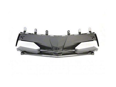 APR Performance Front Bumper Center Bezel; Carbon Fiber (20-25 Corvette C8, Excluding Z06)