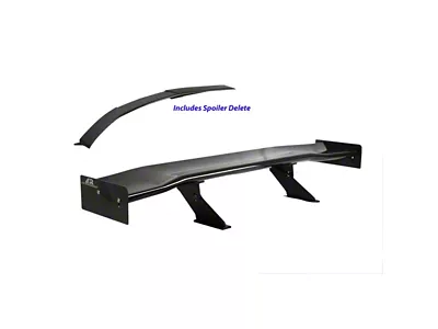APR Performance GTC-500 Adjustable Wing with Spoiler Delete; 71-Inch (20-25 Corvette C8 Convertible)