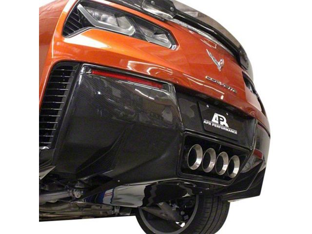 APR Performance Corvette Rear Diffuser with Undertray; Carbon Fiber AB ...