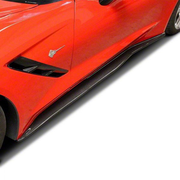APR Performance Corvette Side Rocker Extensions; Carbon Fiber FS-207008 ...
