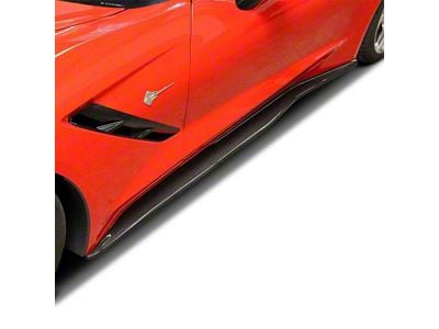 APR Performance Side Rocker Extensions; Carbon Fiber (14-19 Corvette C7, Excluding Z06)