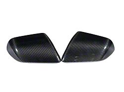 APR Performance Mirror Covers without Turn Signal Cutouts; Carbon Fiber (15-25 Mustang)
