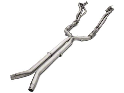 American Racing Headers 1-3/4-Inch Catted Long Tube Headers with X-Pipe; Long System (15-17 Mustang GT)