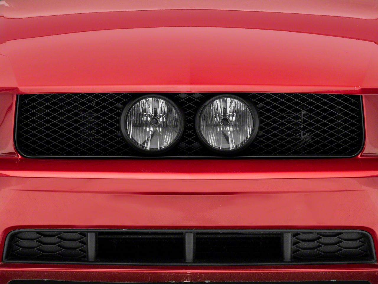 thumbnail image 2 of Streetune Black Honeycomb Mesh Grille For 2005-2009 Mustang GT – With Fog Light Holes 2 of 4