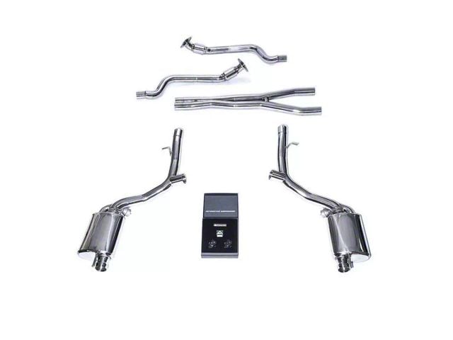 Armytrix Valvetronic Cat-Back Exhaust System with Matte Black Tips (15-23 6.2L HEMI Challenger)