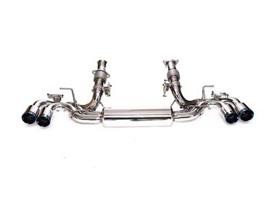 Armytrix Valvetronic Cat-Back Exhaust System with Blue Coated Tips (20-25 Corvette C8 Stingray)