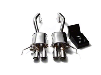 Armytrix Valvetronic Cat-Back Exhaust System with Chrome Silver Tips (14-19 Corvette C8, Excluding ZR1)