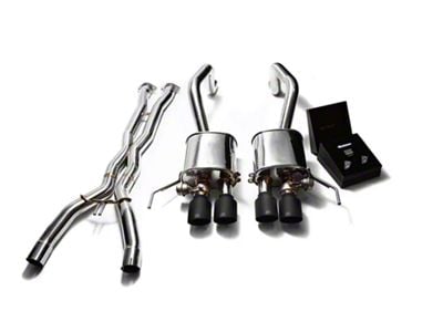 Armytrix Valvetronic Cat-Back Exhaust System with X-Pipe and Matte Black Tips (14-19 Corvette C8, Excluding ZR1)