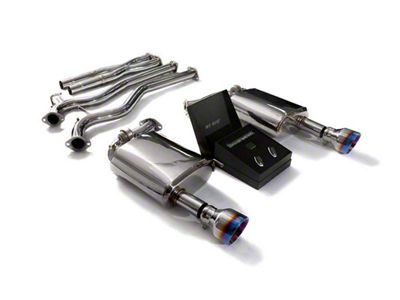 Armytrix Valvetronic Cat-Back Exhaust System with Blue Coated Tips (15-17 Mustang GT Fastback)