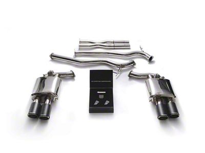 Armytrix Valvetronic Cat-Back Exhaust System with Carbon Fiber Tips (18-23 Mustang GT Convertible w/o Active Exhaust)