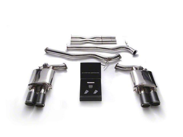 Armytrix Valvetronic Cat-Back Exhaust System with Carbon Fiber Tips (18-23 Mustang GT Convertible w/o Active Exhaust)