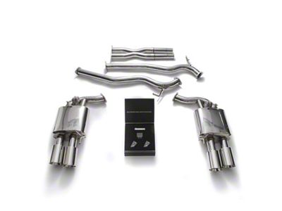 Armytrix Valvetronic Cat-Back Exhaust System with Chrome Silver Tips (18-23 Mustang GT Fastback w/o Active Exhaust)
