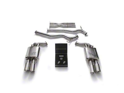 Armytrix Valvetronic Cat-Back Exhaust System with Chrome Silver Tips (18-23 Mustang GT Convertible w/o Active Exhaust)