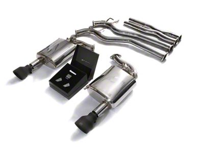 Armytrix Valvetronic Cat-Back Exhaust System with Matte Black Tips (15-17 Mustang GT Fastback)