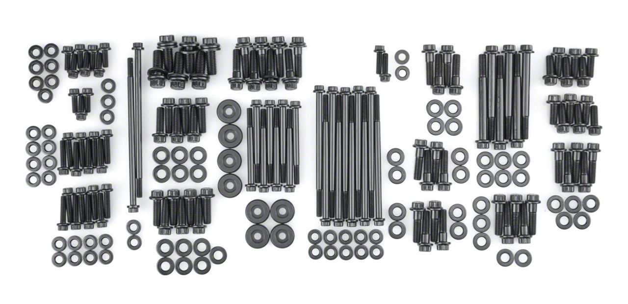 ARP LS Gen III Chevy Engine and Accessory Bolt Kit; Black Oxide 12-Point (98-02 5.7L Camaro)