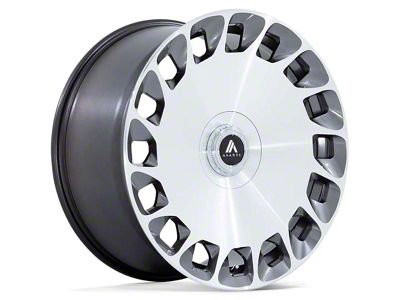 Asanti Aristocrat Gloss Platinum with Bright Machined Face Wheel; 22x9 (05-09 Mustang)