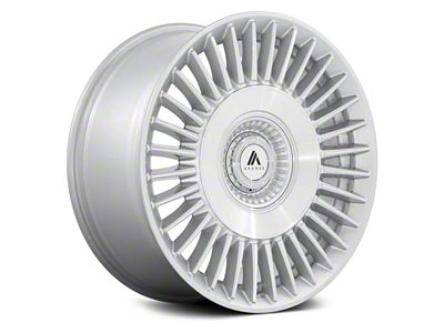 Asanti Tiara Gloss Silver with Bright Machined Face Wheel; 22x9 (05-09 Mustang)