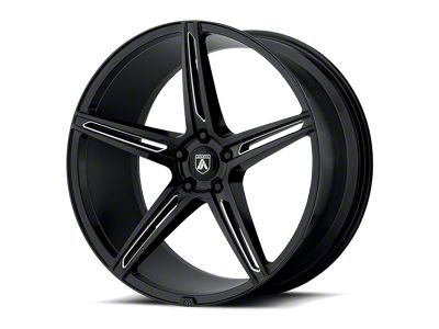 Asanti Alpha 5 Gloss Black Milled Wheel; Rear Only; 20x10.5 (06-10 RWD Charger)