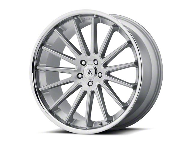 Asanti Beta Brushed Silver with Chrome Lip Wheel; Rear Only; 20x10.5 (06-10 RWD Charger)
