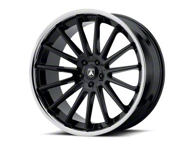 Asanti Beta Gloss Black with Chrome Lip Wheel; 20x9 (06-10 RWD Charger)