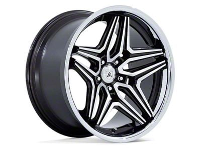 Asanti Duke Gloss Black Machined Wheel; Rear Only; 22x10.5 (06-10 RWD Charger)