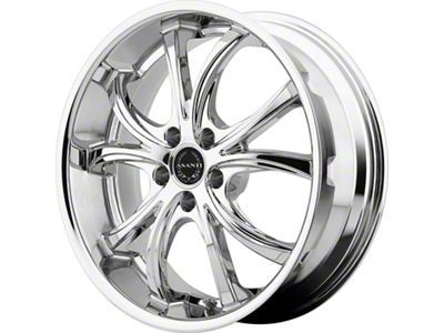 Asanti Elektra Chrome Wheel; Rear Only; 22x10; 20mm Offset (06-10 RWD Charger)