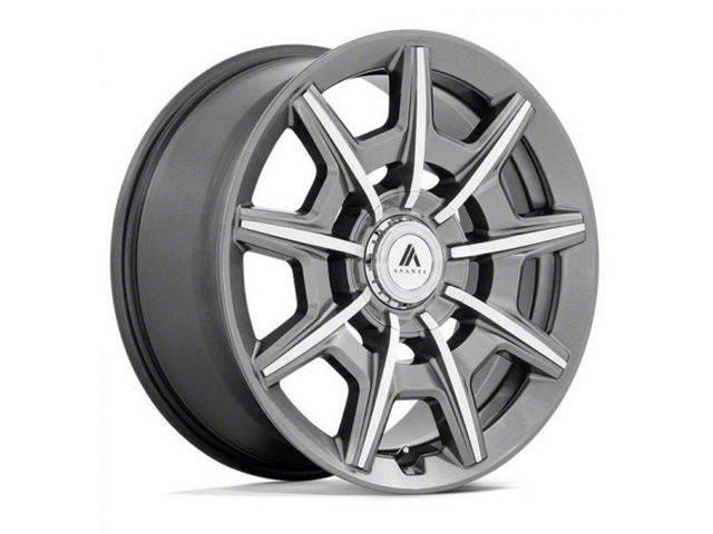 Asanti Esquire Gloss Anthracite Bright Machined Wheel; 20x9 (06-10 RWD Charger)