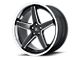Asanti Regal Gloss Black Milled Wheel; Rear Only; 20x10.5 (06-10 RWD Charger)