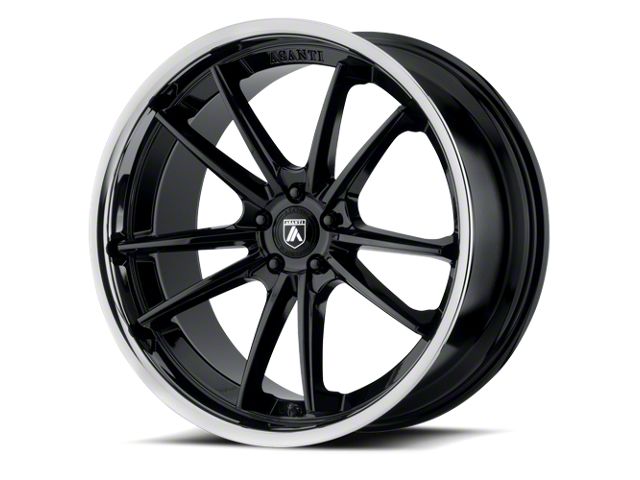 Asanti Sigma Gloss Black Wheel; Rear Only; 22x10.5 (06-10 RWD Charger)