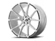 Asanti Vega Brushed Silver with Carbon Fiber Insert Wheel; Rear Only; 20x10.5 (06-10 RWD Charger)