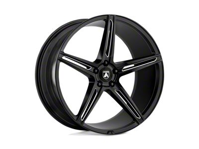 Asanti Alpha 5 Gloss Black Milled Wheel; 22x9; 32mm Offset (10-15 Camaro, Excluding ZL1)
