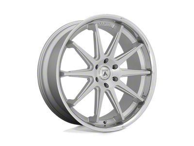 Asanti Emperor Brushed Silver with Chrome Lip Wheel; 22x10; 30mm Offset (10-15 Camaro, Excluding ZL1)